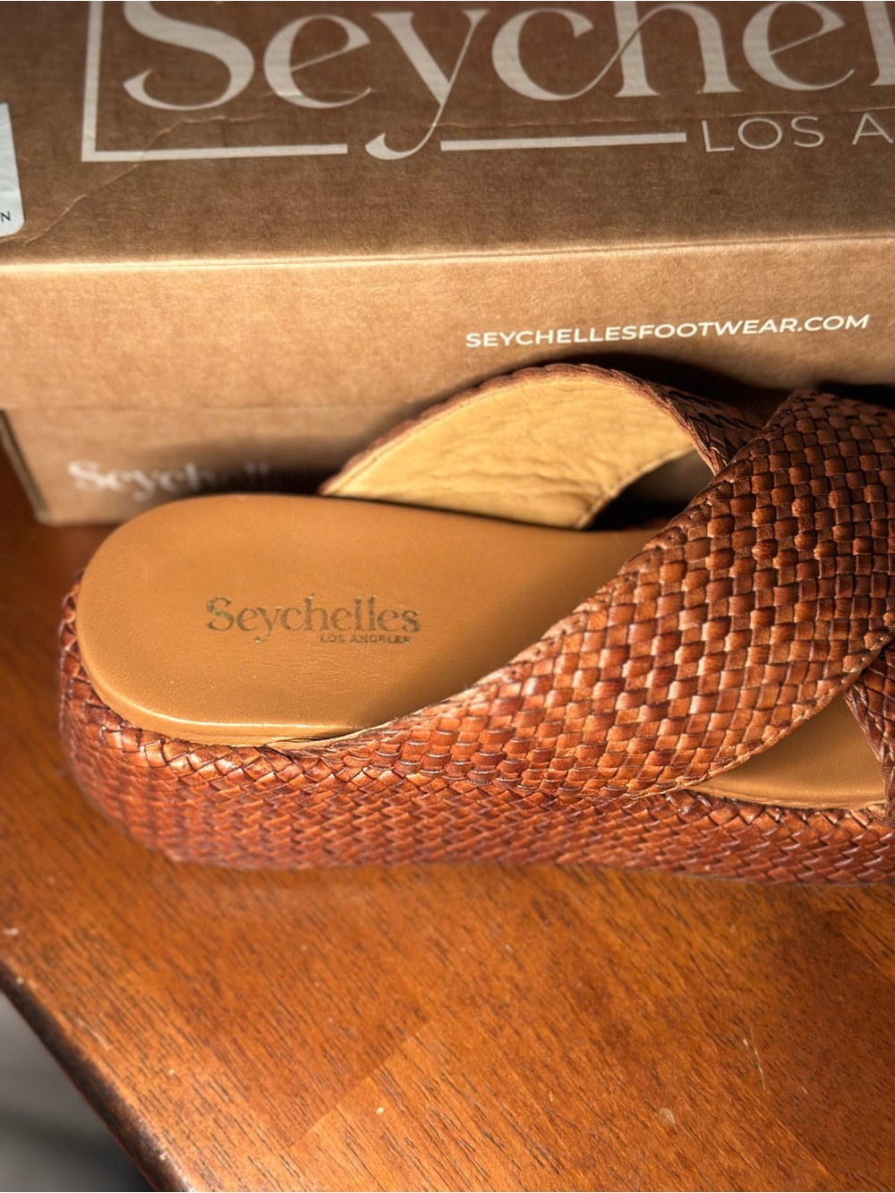 Seychelles Key West Platform Slide — Warm Brown